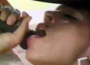 Passionate blowjob from a kinky zoophile